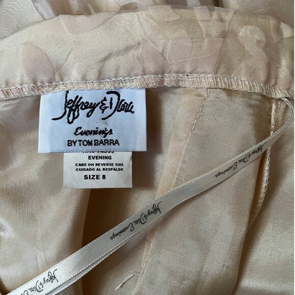 Vintage Jeffrey & Dara Evenings By Tom Barra long lacy skirt - Picture 9 of 10